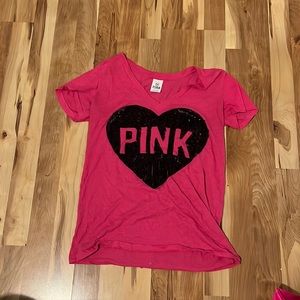 hot pink PINK tee